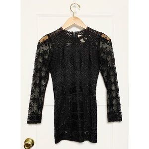 Isabel Marant pour H&M Black Lace Sheer Top